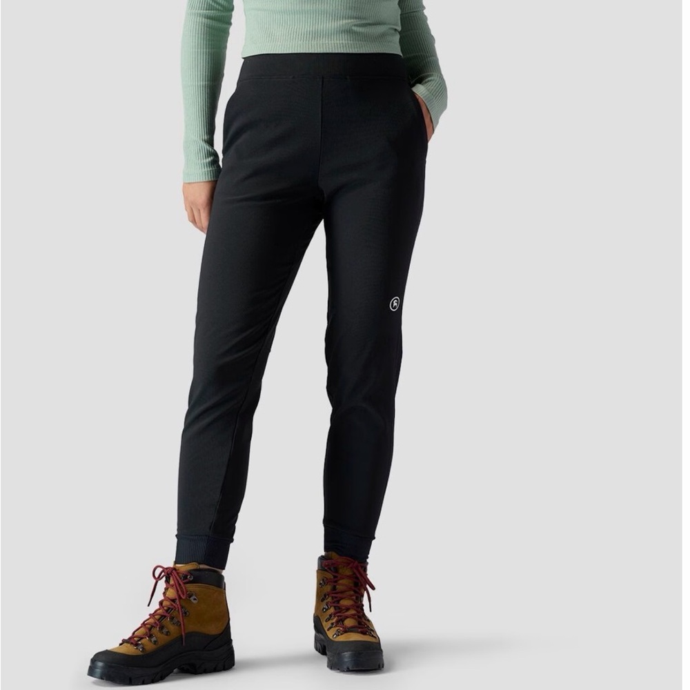 Backcountry Softshell Fleece Lined On The Go Pants | Black & Olive | Jogger M - Picture 2 of 11